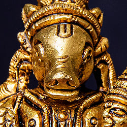ヴァラ-ハ・ラクシュミー ヴィシュヌ神の化身 Varah Lakshmi ブラス製 高さ:約7.8cm - サブ2