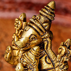 ヴァラ-ハ・ラクシュミー ヴィシュヌ神の化身 Varah Lakshmi ブラス製 高さ:約7.8cm - サブ4