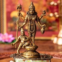 カーリー / マルサ・ナラヤニ 女神 立像 Kali Mhalsa Narayani ブラス製 高さ:約14cm