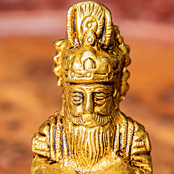 ジュレーラル インダス河の神 Jhule lal ブラス製 高さ:約8.5cm - サブ2