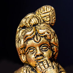 ベイビークリシュナ 幼児のクリシュナ Baby Krishna ブラス製 高さ:約7cm - サブ2