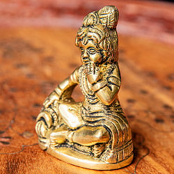 ベイビークリシュナ 幼児のクリシュナ Baby Krishna ブラス製 高さ:約7cm - サブ4