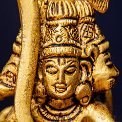 パンチャムキ・ハヌマーン　五面ハヌマーン　ハヌマン　立像　Panchamukhi Hanuman ブラス製　高さ：約13cm - サブ5