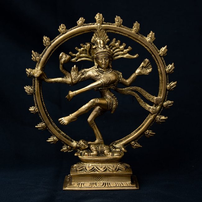 ダンシング・シヴァ（約20cm）の写真1枚目です。全体写真ですシヴァ,シヴァ像,神様像,ナタラジ,ヒンドゥー教,ナタラージャ,パシュパティ