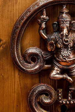 壁掛けガネーシャ - タミル・オーン 48cm - サブ3