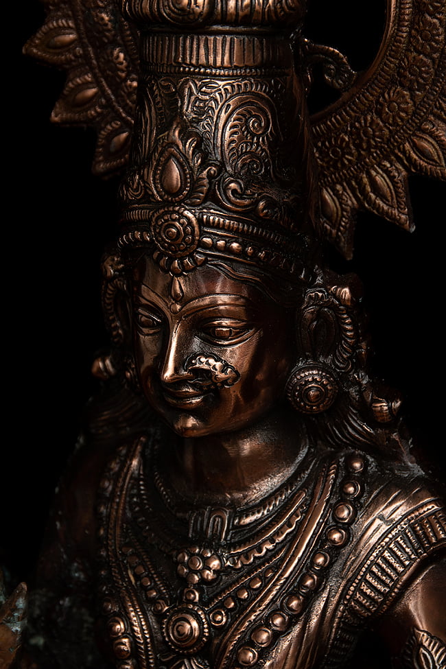 [インド品質]【特大】ラクシュミー - 88cm 3 - 角度を変えてみてみました。美しい神像です。