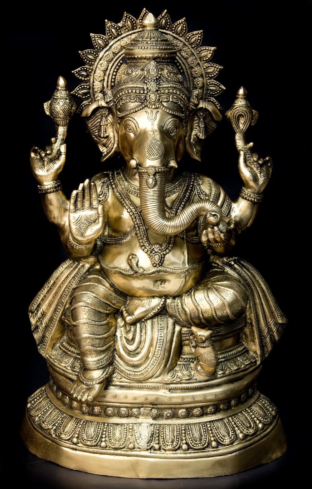 金運と幸運の神様 ガネーシャ像 [特大サイズ・約85cm] の通販[送料無料
