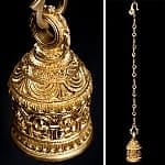 寺院の鐘 ブラス製ハンギングベルの商品写真