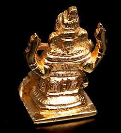 輝くゴールデンガネーシャ像【5.6cm】 - サブ4