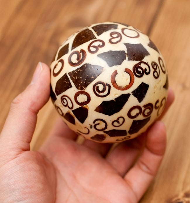 シナモン香り玉 【ベージュ四角】 3 - このくらいの大きさになります