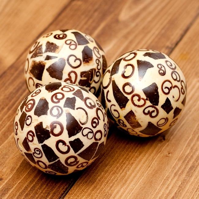 シナモン香り玉 【ベージュ四角】 4 - 1つ1つデザインが異なります。