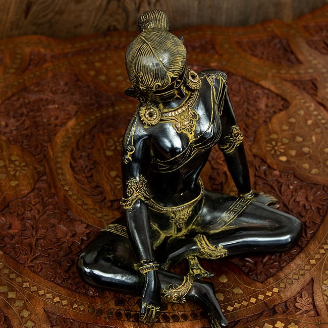 パールヴァティー像 金属製 8cm ー インドの小さな神さま ー