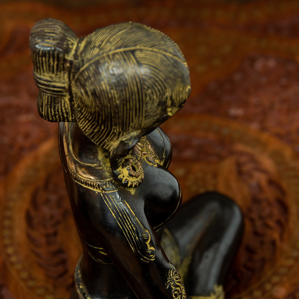 パールヴァティー像 金属製 8cm ー インドの小さな神さま ー パール