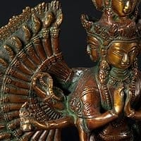 エーカダーシャムカ・アヴァローキテーシュヴァラ　-　十一面観音菩薩[36cm]の商品写真