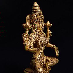 ブラス製 ラクシュミー像(高さ:約20.5cm) - サブ3