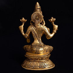 ブラス製 ラクシュミー像(高さ:約20.5cm) - サブ4