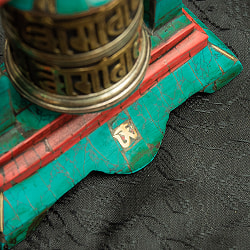 【高品質】ターコイズ装飾マニ車 [高さ：約13.5] - サブ4