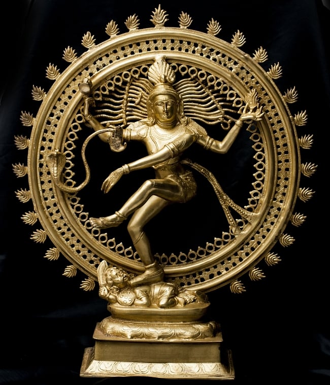 ダンシングシヴァ[特大・85cm]の写真1枚目です。インド最大の神・シヴァ神です。シヴァ,シヴァ像,神様像,ナタラジ,ヒンドゥー教,ナタラージャ,パシュパティ