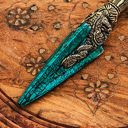 ターコイズ装飾　プルパ（キーラ・金剛蕨） - 25.5cm - サブ4