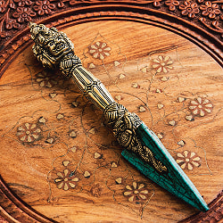 ターコイズ装飾　プルパ（キーラ・金剛蕨） - 25.5cm - サブ5