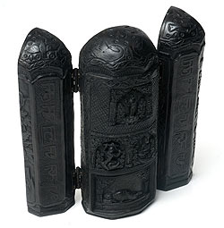 観音開きの阿弥陀如来像(20cm) - サブ2