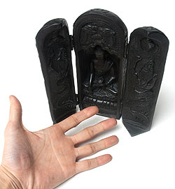 観音開きの阿弥陀如来像(20cm) - サブ4