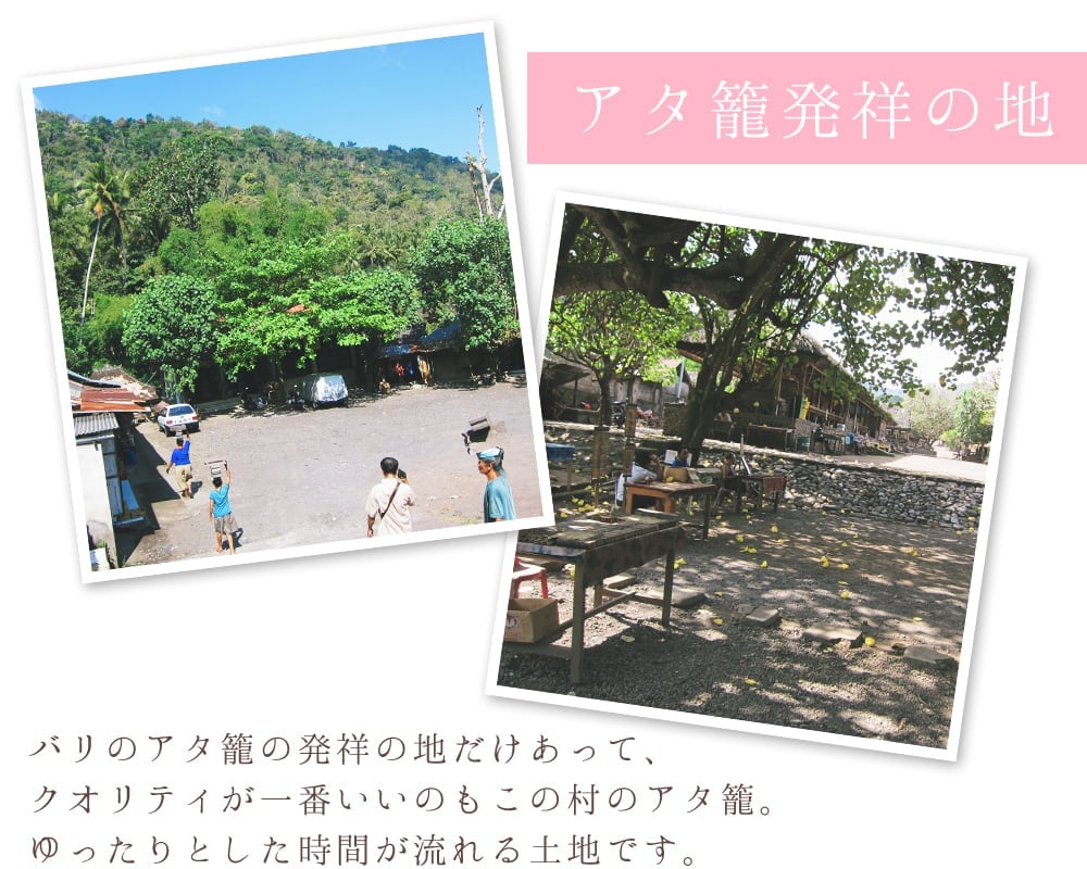 トゥガナン村のアタ ふた付きスクエアポシェット の通販