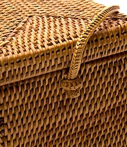 トゥガナン村のアタ　ふた付きスクエアポシェット - サブ4