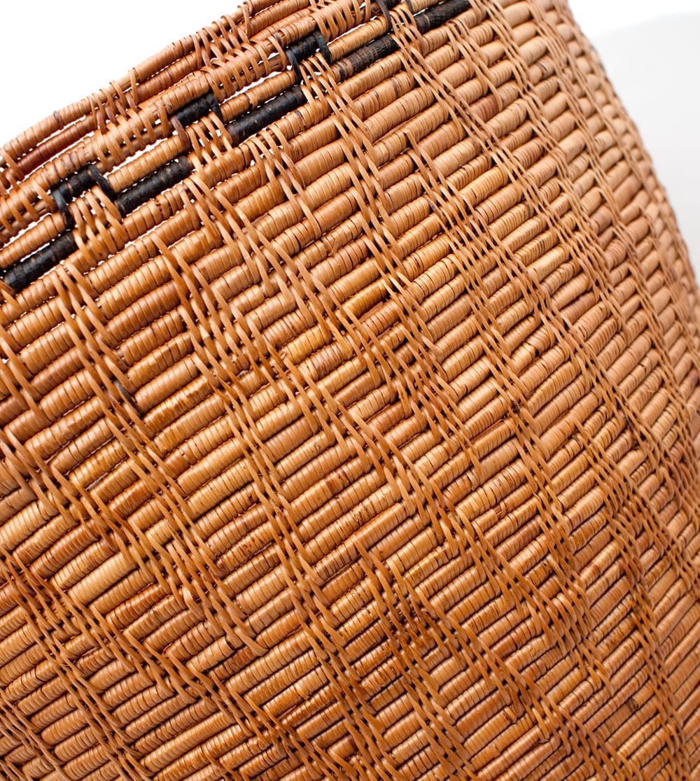 B品質]トゥガナン村の蓋付き収納アタバスケット - 特大 の通販[送料