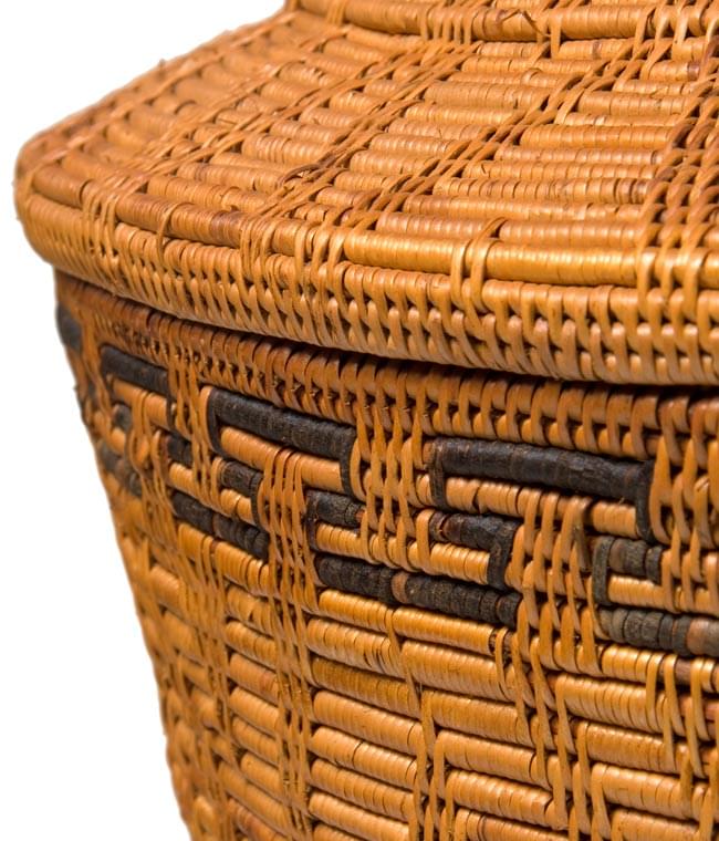 B品質]トゥガナン村の蓋付き収納アタバスケット - 特大 の通販[送料