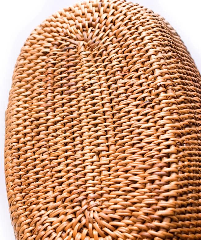 アタバッグ【 約15cm x 26cm 】 4 - 裏面です。丁寧に編み上げられているので、極めて安定性が高いです