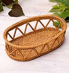 トゥガナン村のアタ 楕円小物入れ 【16.5cm】