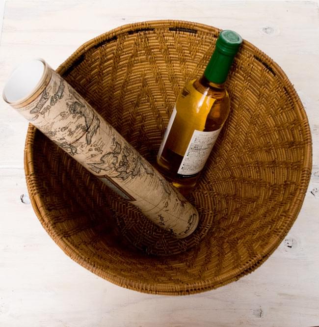 蓋付き収納アタバスケット 【高さ：約39cm】 の通販[送料無料