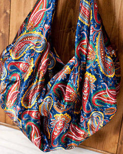 インドのサテンビッグショルダーバッグ - サブ3