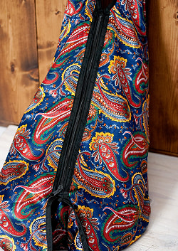 インドのサテンビッグショルダーバッグ - サブ4