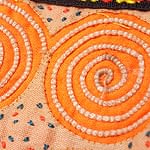 【一点物】モン族 細かいうずまき刺繍のポーチの商品写真