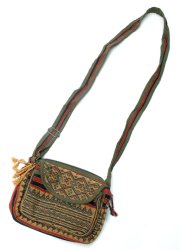 ナガ族のシックなショルダーポーチの商品写真
