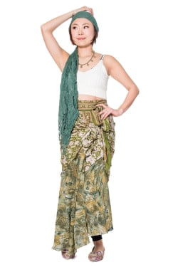 20通りの着方ができる魔法のスカート - 緑系 - サブ5