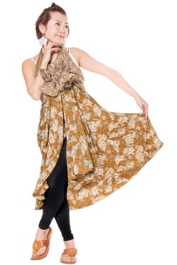 20通りの着方ができる魔法のスカート - ベージュ・ブラウン系 - サブ4