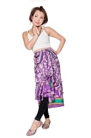 【1点もの】20通りの着方ができる魔法のスカート 紫系 Bの商品写真