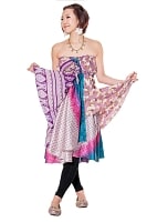 【1点もの】20通りの着方ができる魔法のスカート 紫系 Dの商品写真