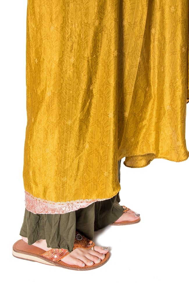 【1点もの】20通りの着方ができる魔法のスカート イエロー・オレンジ系 D 4 - 別の箇所をみてみました。