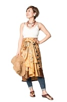 【1点もの】20通りの着方ができる魔法のスカート 黄・オレンジ系 3の商品写真