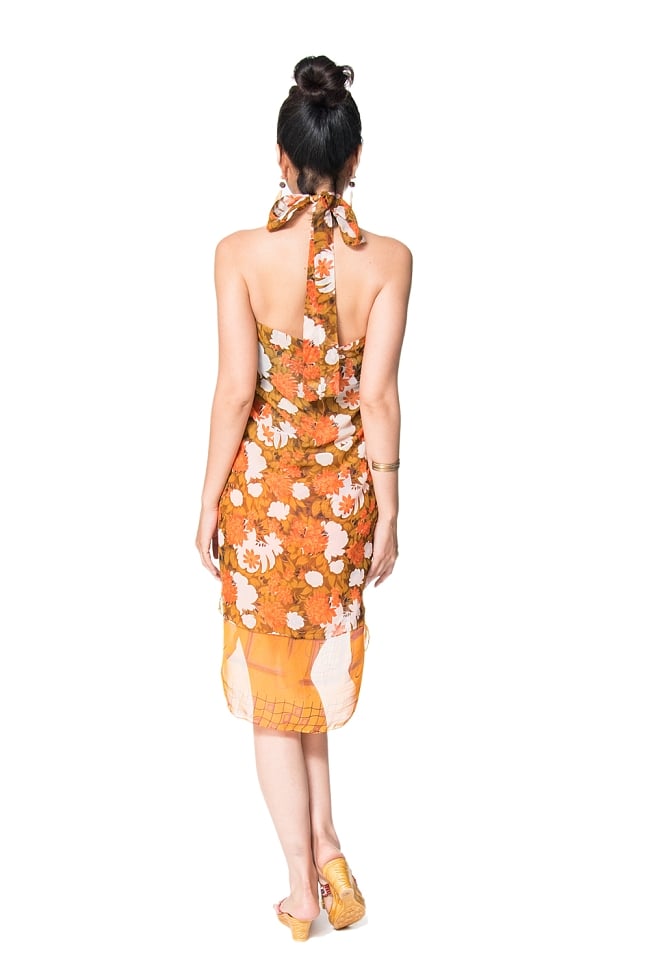【1点もの】20通りの着方ができる魔法のスカート イエロー・オレンジ系  6 3 - 柄の詳細をみてみました。
