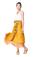 【1点もの】20通りの着方ができる魔法のスカート イエロー・オレンジ系  7の商品写真