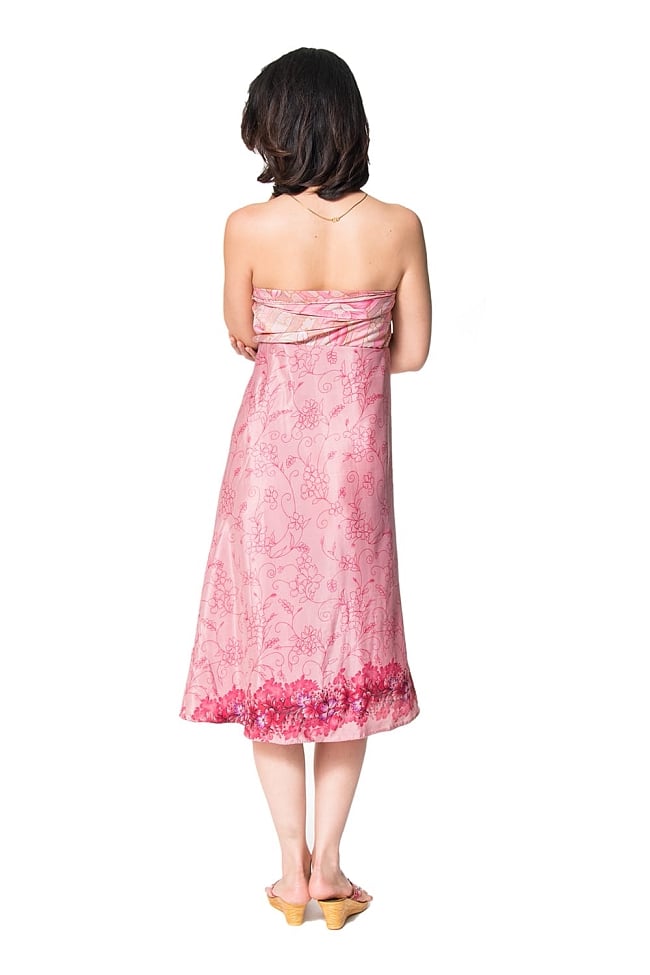【1点もの】20通りの着方ができる魔法のスカート ピンク系 6 3 - 柄の詳細をみてみました。