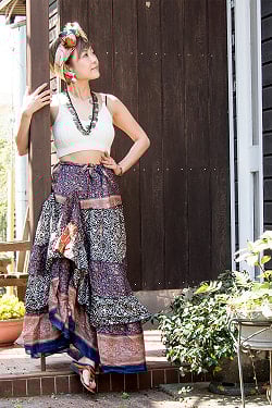 オールドサリーのティアードスカート - サブ2