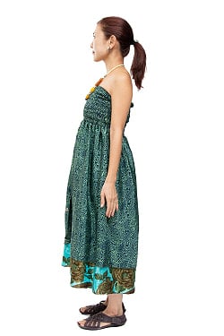 ひらりと揺れる柔らかいドレープが美しい オールドサリーの2WAYスカート - サブ3