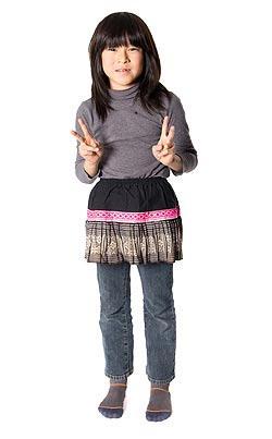 モン族の古布プリーツスカートミニ - サブ3