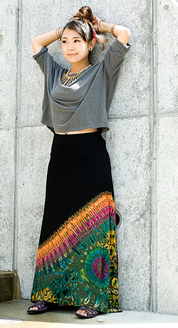 タイダイフレアロングスカート - サブ2